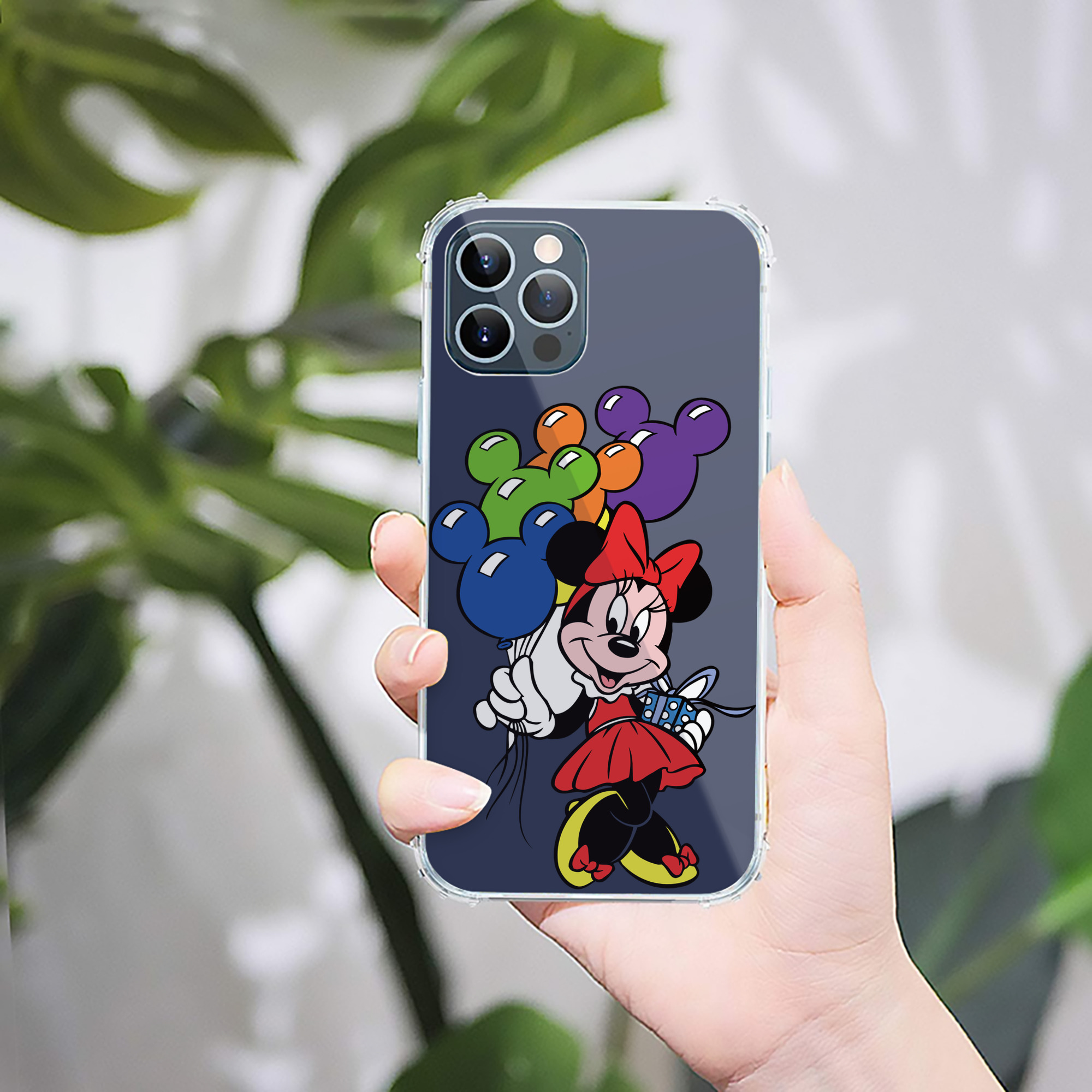 （画像用） ミッキーマウス Mickey Mouse 【iPhone 12シリーズ対応】透明スマホケース（クリアソフトケース）